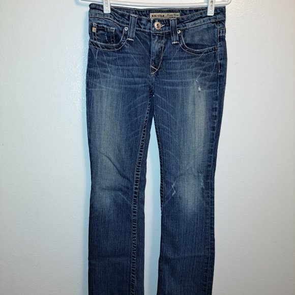 Big Star Women's Maddie Boot Cut Mid Rise Fit Distressed Jeans size 26 R - Picture 3 of 14